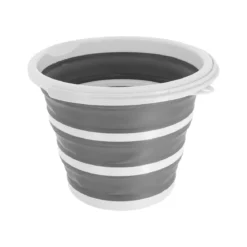 SEAU PLIABLE CAPACITE 10L BLANC GRIS