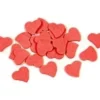 SEMIS DE TABLE COEUR BOIS X30 PIECES ROUGE