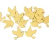 SEMIS DE TABLE COLOMBE EN BOIS METALLISE X15 PIECES OR