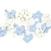 SEMIS DE TABLE LANDAU BEBE EN BOIS X24 PIECES BLEU