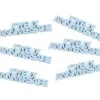 SEMIS TABLE JOYEUX ANNIVERSAIRE BOIS PEINT X6 PIECES BLEU