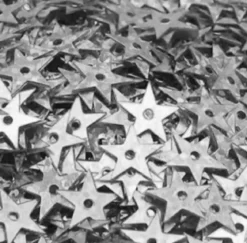SEQUINS ETOILES ARGENTEES 0.5CM 50G