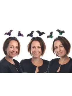 SERRE TETE CHAUVE SOURIS PAILLETTEE 21X22 CM