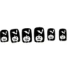 SET 12 FAUX ONGLES HALLOWEEN 9.5X15X1.2CM