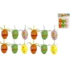 SET 6 OEUFS DECO COLORE FLEURS