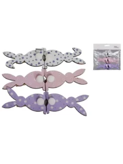 SET 6 PINCES LAPIN