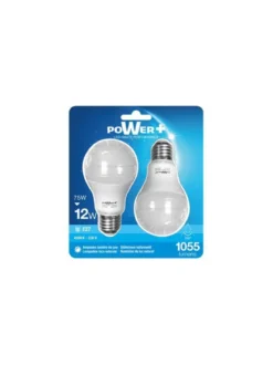 SET 2 AMP.LED E27 12W 75W A60 LIC