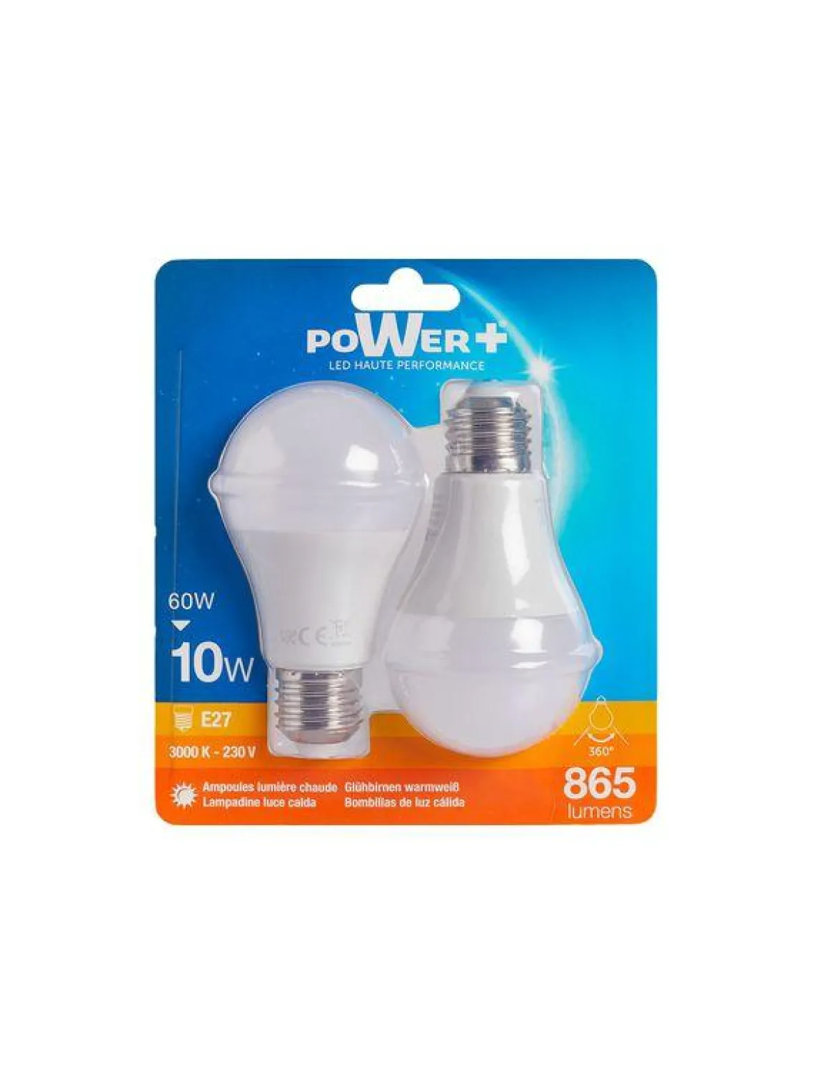 SET 2 AMP.LED E27 10W 60W A60 LIC