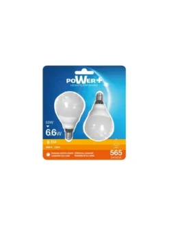SET 2 AMP.LED E14 7W 45W A50 RC