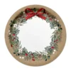 SET 6 ASSIETTES CARTON D.23CM CHRISTMAS BOW