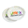 SET 6 ASSIETTES CARTON D.23CM HAPPY CONFETTIS