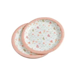SET 6 ASSIETTES CARTON D.18.5CM PRINCESSE NATURE