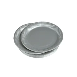 SET 20 ASSIETTES RONDE CARTON D.18CM ARGENT
