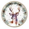 SET 6 ASSIETTES RONDE  NATURE CERF D.23CM