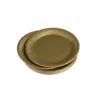 SET 20 ASSIETTES RONDES CARTON D.18CM OR