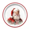SET 6 ASSIETTES RONDES PERE NOEL D.23CM