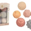 SET 6 BALLES SOUPLES SENSORIELLES D.6CM
