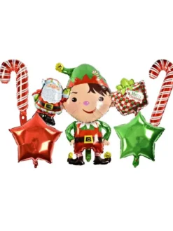 SET BALLONS GONFLABLES NOEL LUTIN