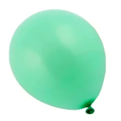 SET 10 BALLONS  LATEX NATUREL D.30CM VERT CLAIR
