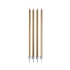 SET 16 BOUGIES ANNIVERSAIRE LONGUES H.14.5CM OR