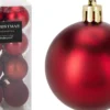SET BOULE NOEL D.5CM ROUGE