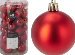 SET 60 BOULES NOEL ROUGE