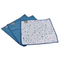 SET 3 CHIFFONS MICROFIBRE 30X30CM TERRAZZO