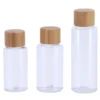 SET 3 CONTENANTS DE VOYAGE CAPUCHON BAMBOU TRANSPARENT