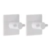 SET 2 CROCHETS CARRE 3M BLANC