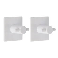 SET 2 CROCHETS CARRE 3M BLANC