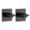 SET 2 CROCHETS CARRE 3M NOIR