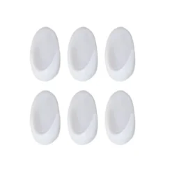 SET 6 CROCHETS 3M BLANC