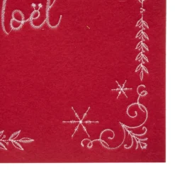 SET DE TABLE FEUTRINE BRODE JOYEUX NOEL 45X30CM