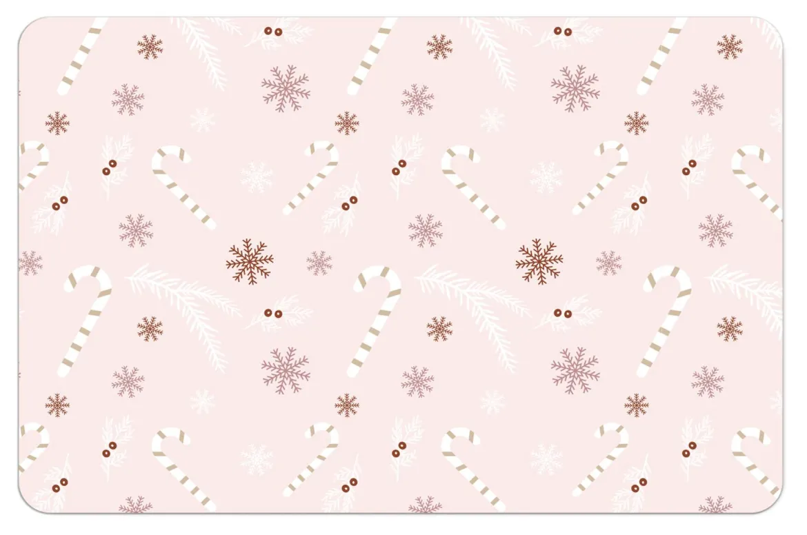 SET DE TABLE SUCRE D ORGE FLOCONS 45X30CM