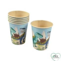 SET 6 GOBELETS BAMBOU 25CL HAPPY DINO