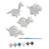 SET 4 MINIATURES A PEINDRE CERAMIQUE LE MONDE DES DINOSAURES