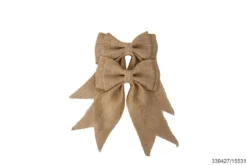 SET 2 NOEUD JUTE 23X15CM
