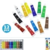SET 12 PEINTURES A L EAU 12ML