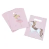 SET 6 SACS A BONBONS PAPIER H.23CM PRINCESSE CHEVAL