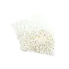 SET 20 SERVIETTES PAPIER 3 PLIS 33X33CM CONFETTIS OR