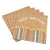 SET 20 SERVIETTES PAPIER 33X33CM ANNIVERSAIRE KRAFT