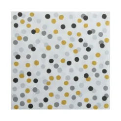 SET 20 SERVIETTES 3 PLIS 33X33CM CONFETTIS EN FOLIE