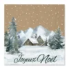 SET 20 SERVIETTES 3 PLIS 33X33CM COTTAGE