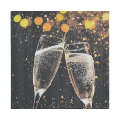 SET 20 SERVIETTES 3 PLIS 33X33CM COUPES FESTIVES