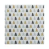 SET 20 SERVIETTES 3 PLIS 33X33CM MOTIF SAPINS FESTIFS