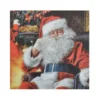 SET 20 SERVIETTES 3 PLIS 33X33CM PERE NOEL DANS SON FAUTEUIL