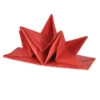 SET 12 SERVIETTES PRE PLIEES 40X60CM ROUGE