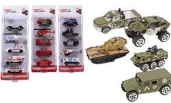 SET 5 VEHICULES METAL POLICE POMPIER OU ARMEE