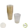 SET 20 VERRES PAILLETTES 20CL OR