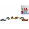 SET 6 VOITURES PLASTIQUE ROUES LIBRES 7 CM